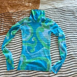 TopShop long sleeve sheer high neck top Size 2